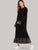 Polka Dot Trim Pephem Combo Maxi Dress