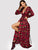 Leopard Print Wrap Maxi Dress