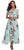 Women Flower Print Casual Split Maxi