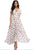 Women Flower Print Casual Split Maxi