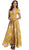 Women Flower Print Casual Split Maxi