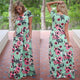 Floral Print Boho Beach Dress Tunic Maxi Dress