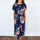 Floral Print Boho Beach Dress Tunic Maxi Dress
