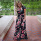 Floral Print Boho Beach Dress Tunic Maxi Dress