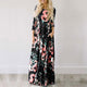 Floral Print Boho Beach Dress Tunic Maxi Dress
