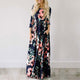 Floral Print Boho Beach Dress Tunic Maxi Dress