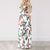 Floral Print Boho Beach Dress Tunic Maxi Dress