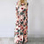 Floral Print Boho Beach Dress Tunic Maxi Dress