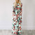 Floral Print Boho Beach Dress Tunic Maxi Dress