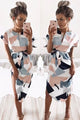 Floral Print Boho Beach Dress Tunic Maxi Dress