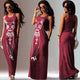 Long Maxi Dress Casual Cat Print