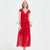 Plus Size Chiffon Casual Slim V-neck White Dress