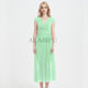 Plus Size Chiffon Casual Slim V-neck White Dress