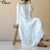 Casual Loose Summer Beach White Dresses