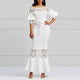 Sexy Hollow Lace-Up Bodycon Party Maxi Dresses