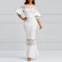 Sexy Hollow Lace-Up Bodycon Party Maxi Dresses