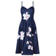 Sexy V-Neck Strap Maxi Vintage Dress