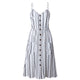 Sexy V-Neck Strap Maxi Vintage Dress