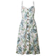 Sexy V-Neck Strap Maxi Vintage Dress