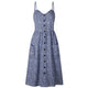 Sexy V-Neck Strap Maxi Vintage Dress
