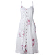 Sexy V-Neck Strap Maxi Vintage Dress