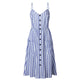 Sexy V-Neck Strap Maxi Vintage Dress