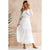Sexy Off Shoulder Lace Boho Cotton Maxi Dress