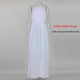 Women Off Shoulder Chiffon White Dress