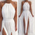 Women Off Shoulder Chiffon White Dress