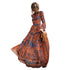 Chiffon Long sleeve Print Maxi Dress