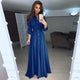 Solid Spring Maxi Ladies Dresses