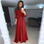 Solid Spring Maxi Ladies Dresses