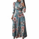 Long Dress Floral Print Beach Maxi Dress