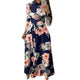 Long Dress Floral Print Beach Maxi Dress