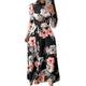 Long Dress Floral Print Beach Maxi Dress