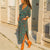 Floral Print Office Shirt Maxi Dresses