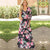 Floral Print Maxi Dress Boho Style Long