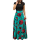 Floral Print Bohemian Beach Maxi Dress