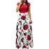Floral Print Bohemian Beach Maxi Dress
